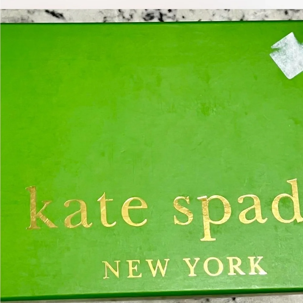 NEW Kate Spade Darlene Black Satin Jewelled Bow Kitten Heel Slide Mules 7.5